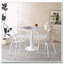 Table à piédestal moderne 31,5 pouces Mid-Century