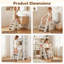Marchepied pliable pour tout-petit avec 3 marches antidérapantes, tour réglable pour enfants avec poignées, conception triangulaire stable, tabouret de cuisine pour salle de bain en PE pour tout-petits-133356321