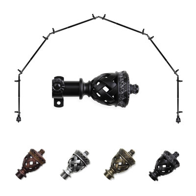 Tringle à rideaux simple ajustable avec baie vitrée de 0,81 po
