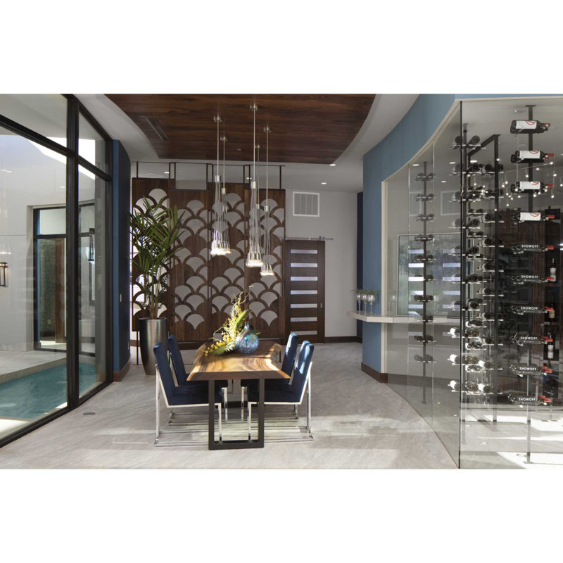 Asmaa 9 - Light Cluster Pendant, Brushed Nickel