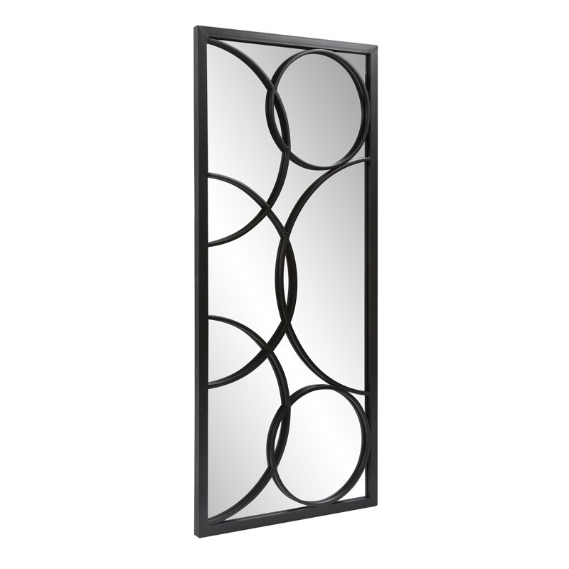 Rectangle Wall Mirror, Matte Black