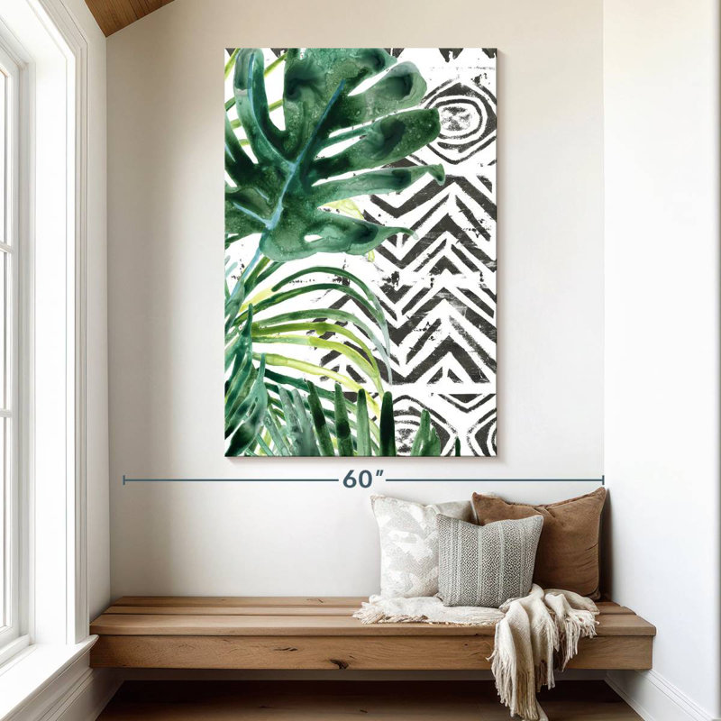 Harnek Palm Pattern II, 51" H x 34" W