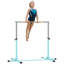 HOMCOM Gymnastics Bar 92-150 cm Height Adjustable for Kids Light Blue