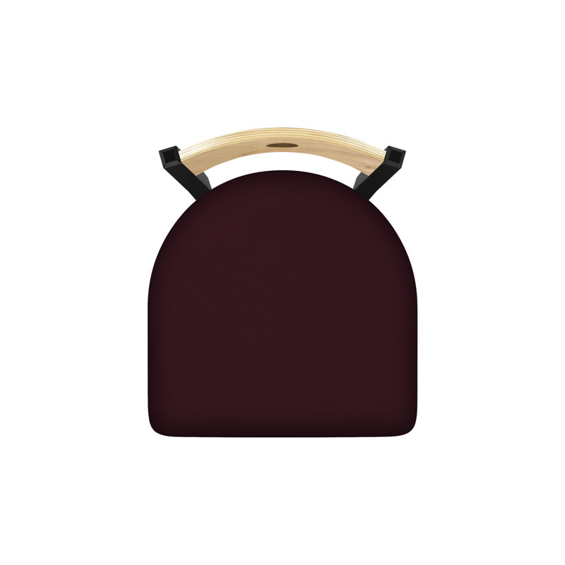Chaise 630 Voltaire, Chêne Naturel, Noir froissé, Vinyle - Canter Bordeaux