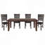 Table de salle à manger rectangulaire 1Pc avec rallonge de rangement en bois