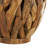 Chimaihe Teak Wood Handmade Live Edge Tree Branch Pot Decorative Brown Vase-2003362968