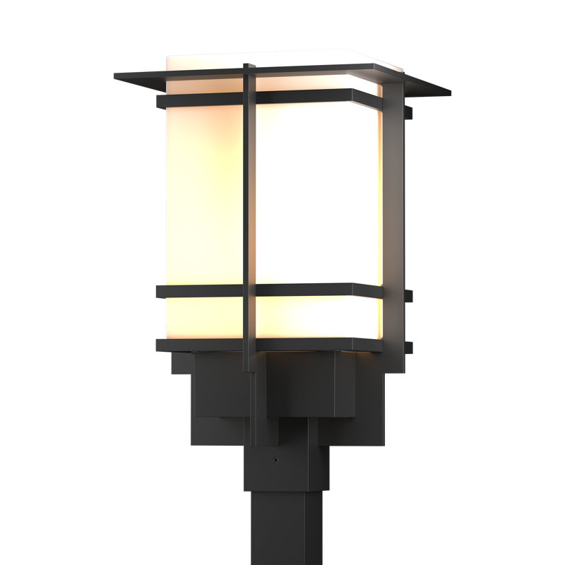 Tourou 1 - Light 19.1" H Lantern Head, Black, Opal