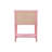 Contemporary Pink Nightstand With Open Shelf-107694000