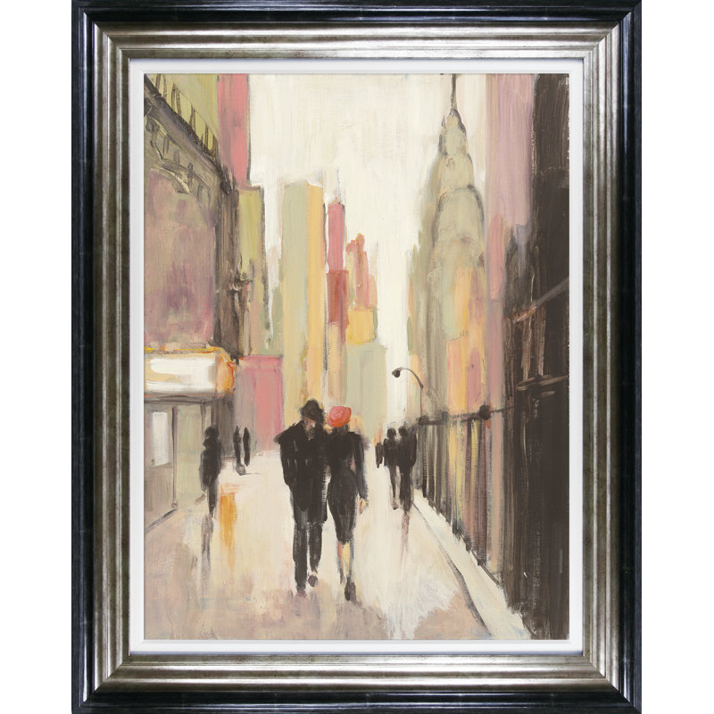 City Stroll I by Julie Purinton - 2 Piece Single Picture Frame Painting Set on Canvas