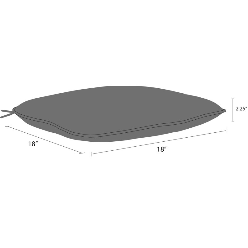 Cushion Seat Pad, Spectrum Indigo