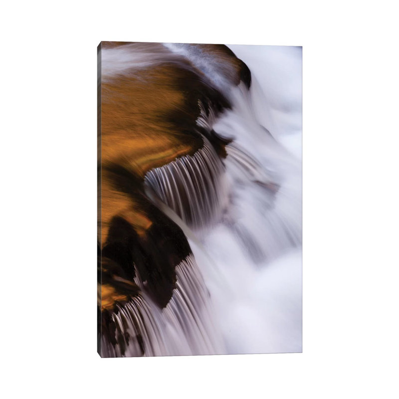 USA, Tennessee. Cascades Along The Little River In The Smoky Mountains. by Joanne Wells - Wrapped Canvas Print