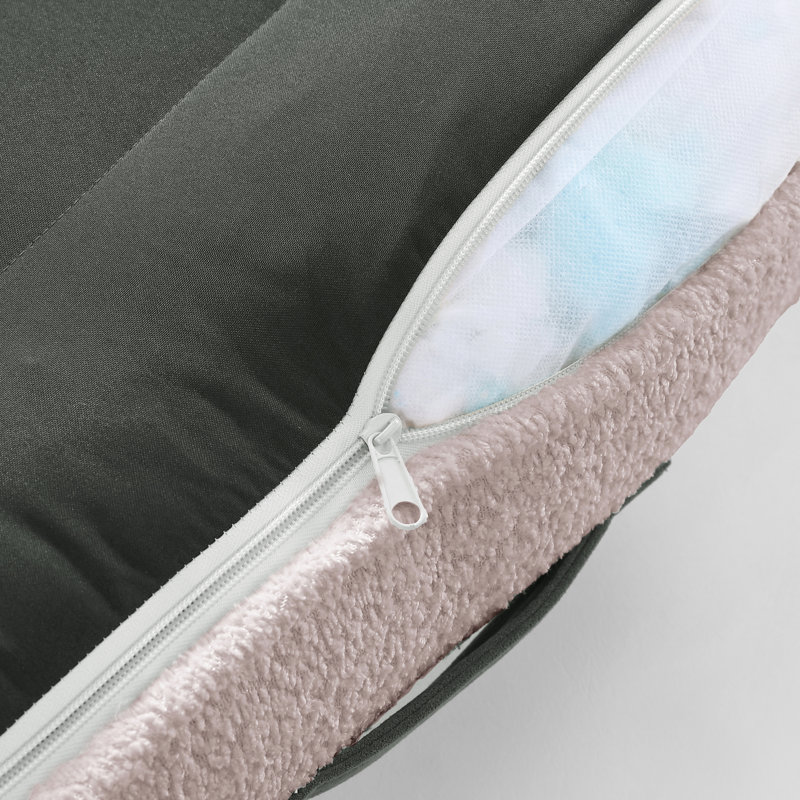 Lit en mousse à mémoire de forme pour animaux Arlee Home & Pet, H 6 po x l 33 po x P 25 po, Rose / pétale