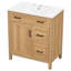 Meuble-lavabo simple 30 po avec plateau en céramique