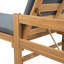 Chaise longue d'extérieur en acacia