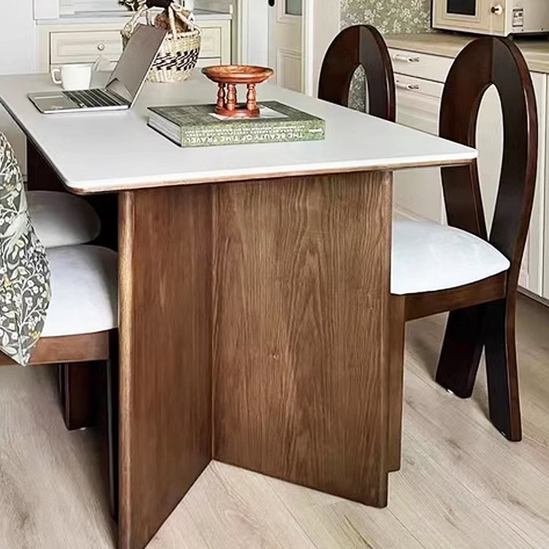 Table de salle à manger rectangulaire, H 29,53 po x L 55,12 po x l 35,43 po