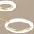 8 Lights Ledhanging Lamp Ring Light Fixtures Simple Chandelier Bedroom Decoration Ceiling Lamp Dining Room, Living Room, Bar, Kitchen Pendant Lighting