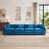 Chenille bleu sélectionné