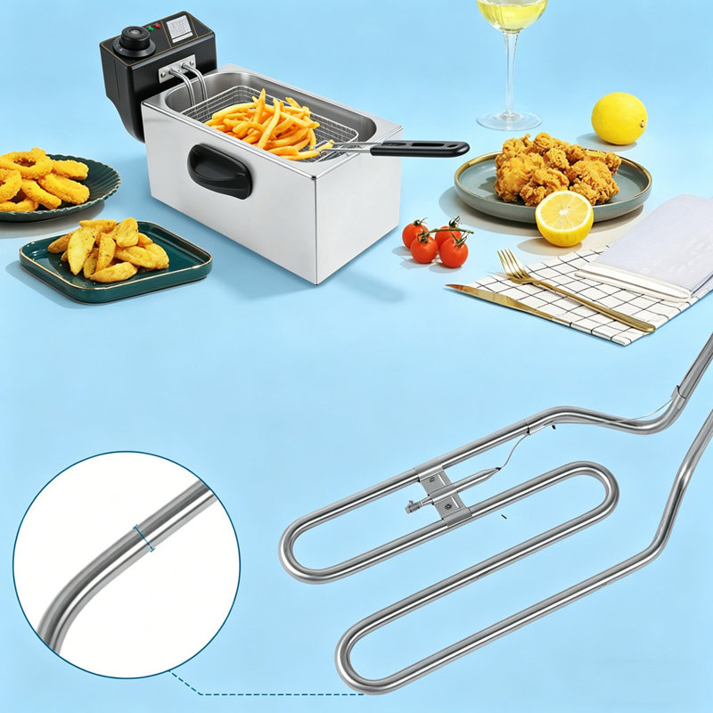 Friteuse électrique en acier inoxydable