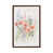 Toile avec cadre en bois brun classique