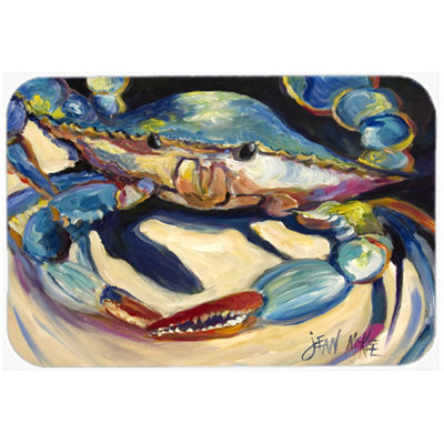 Dovecove Blue Crab Glass Cutting Board