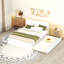 Structure de lit avec lit gigogne simple et 2 tiroirs ultrabrillants-313238397