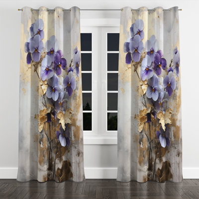 Aylis - Traditional Velvet Grommet Curtain - Room Darkening - 1 Panel