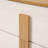 47.2'' W Natural and White 6-Drawer Dresser