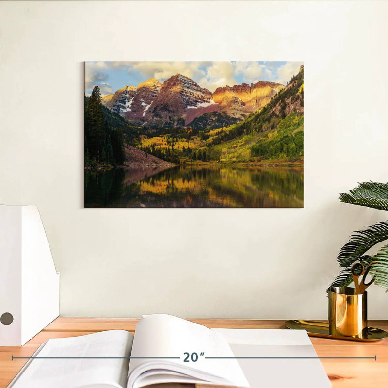 Paysage Alvord Maroon Bells, H 8 po x l 12 po