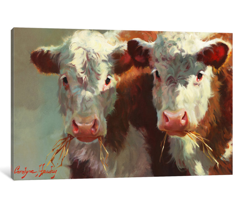 « cow bells », peinture sur toile tendue, H 8 po x l 12 po x P 0,75 po