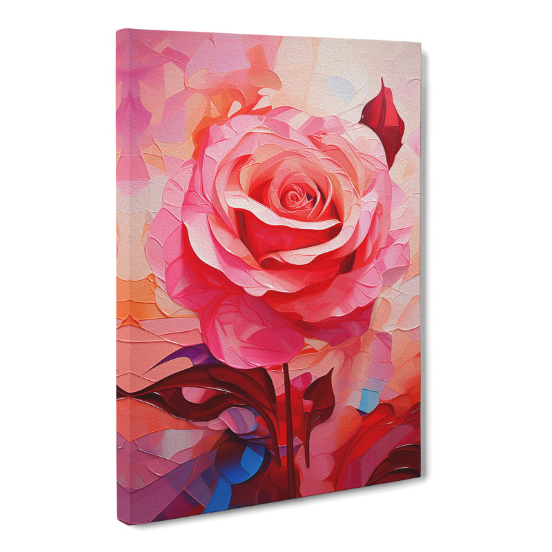 Rose Abstract No.4 - Print, 60cm H x 40cm W x 3cm D