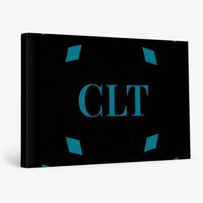 Minnesota Basketball City Colours Luxury Diamond Monogram — Green Blue Silver — Canvas Wall Art