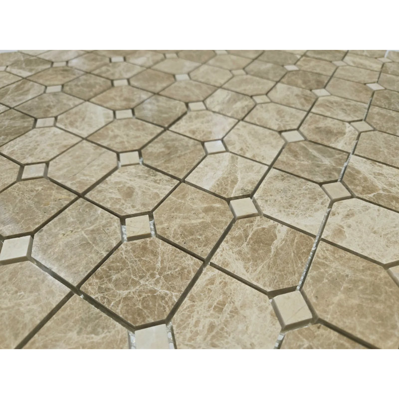 MOSAIQUE HEXAGONAL DE 2 po POLI, Emperador