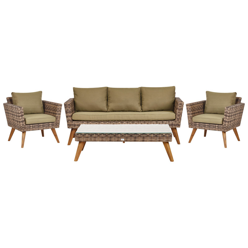 Outdoor Cushion Cover Set VITTORIA XL, Olive Green