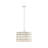 4-Light Glass Drum Shade Chandelier