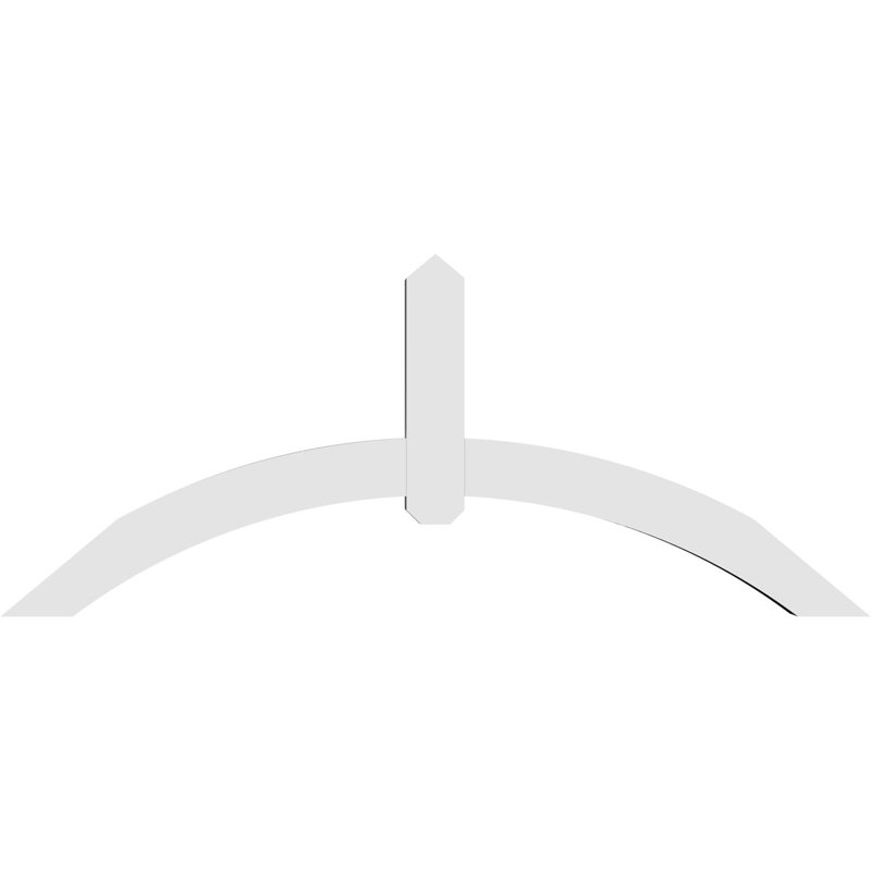 Support pour pignon en PVC Archdale, H 25 po x l 60 po (pas: 10/12), P 4 po x F 4 po
