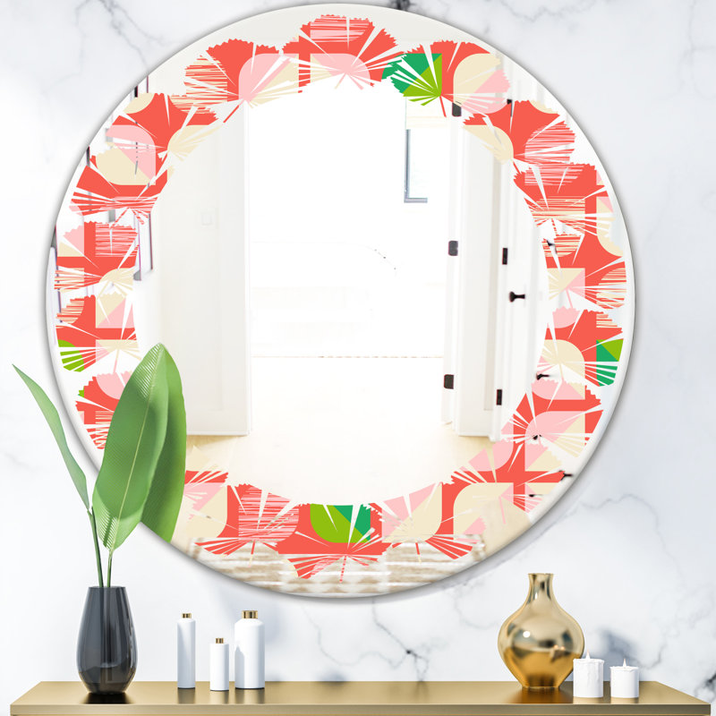 Miroir mural Leaves, H 23,6 po x l 23,6 po