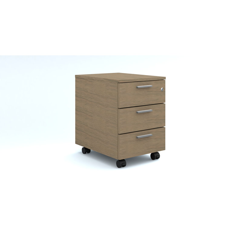 Traskwood 42 cm W 3 -Drawer Filing Cabinet, Light Brown