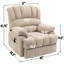 Fauteuil inclinable électrique surdimensionné avec massage, chauffage et port USB