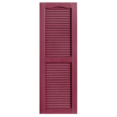 Cathedral Top Custom Open Louver Shutters Pair