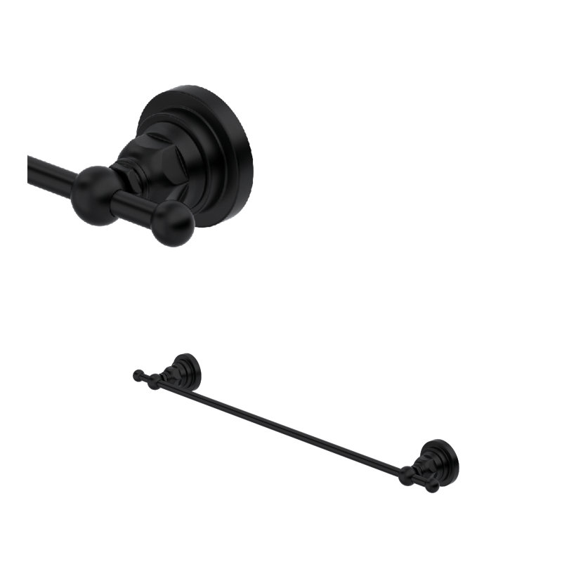 San Giovanni Towel Bar, 2.08" H x 20.08" L x 2.36" D, Matte Black