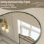 Lilaram Arched Metal Framed Wall Mirror Bathroom Mirror-115078603-115078600