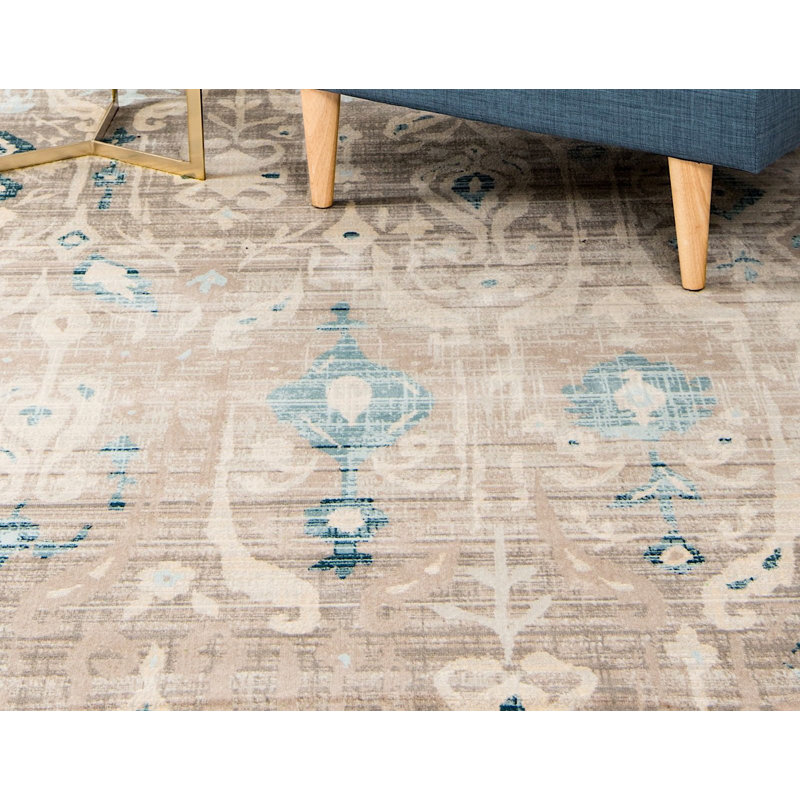 Tapis oriental beige Iyanna, Rectangle 9 pi x 12 pi