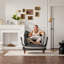 Fauteuil surdimensionné en chenille de style moderne avec coussins double face et support réglable, pour plus de confort et de polyvalence dans n'importe quelle pièce-95584151