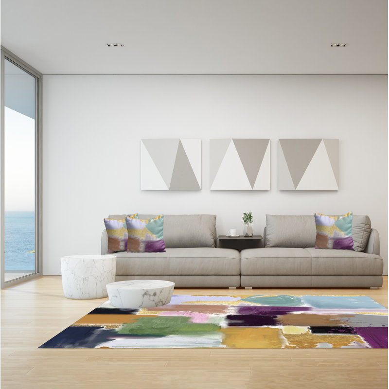 Gerrid Abstract Area Rug, Rectangle 140 x 200cm