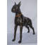 Statue de boxer en bronze - Taille: L 35 po x l 10 po x H 36 po.