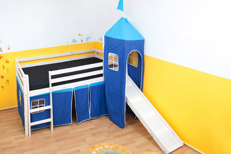 Kids Loft Bed, Blue