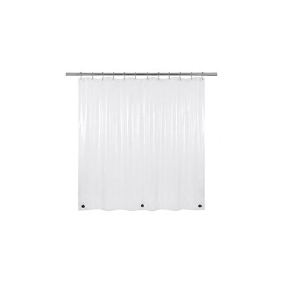 Heavy Duty Waterproof Shower Curtain Liner with Weighted Bottom Magnets, 72" x 70", Clear
