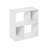 Ebern Designs Cate 4-Cube Irregular Cubes Bookcase, Bookshelf, Storage Organizer, White