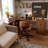 Nut-brown Rectangular Solid Wood desk-1172468280