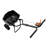 Walk-Behind Broadcast Spreader with 10-Inch All-Terrain Tires, 15 lb Capacity Hopper, Adjustable Flow Control for Lawn Fertilizer and Grass Seed